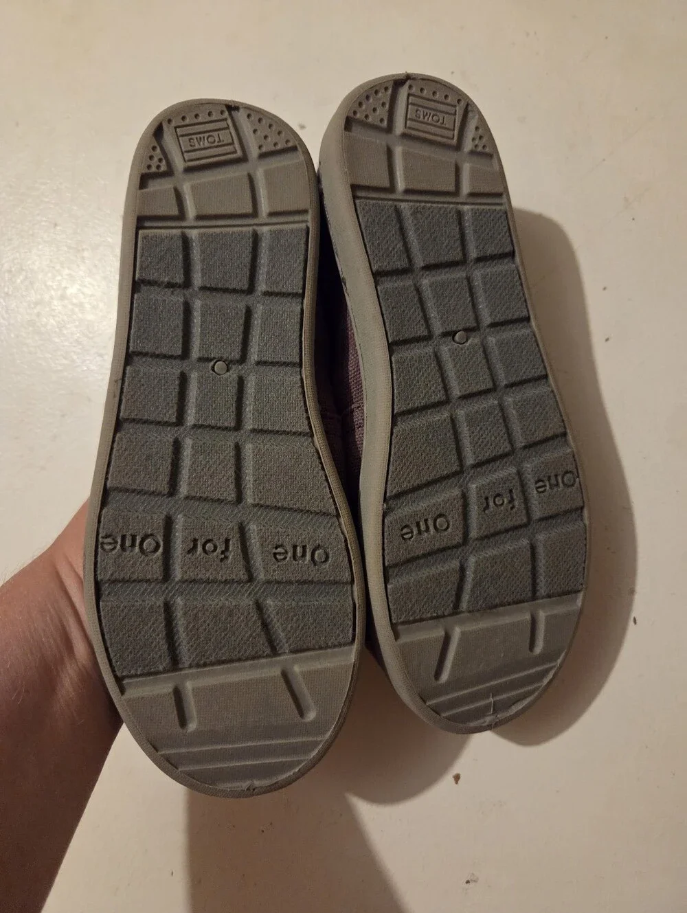 Toms Kids Slip-On Moccasins in Brown Canvas
